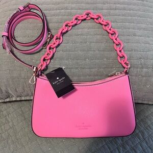 Kate Spade Vibrant Pink Chain Shoulder Bag